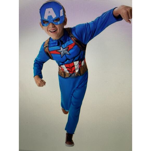 NEW Captain America, Steve Rogers costume boys large - Picture 1 of 5